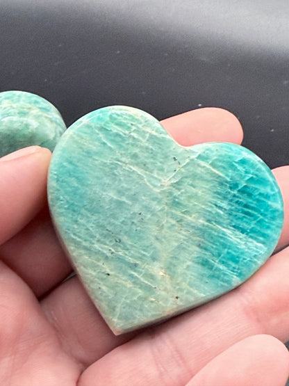 Amazonite Free standing Hearts