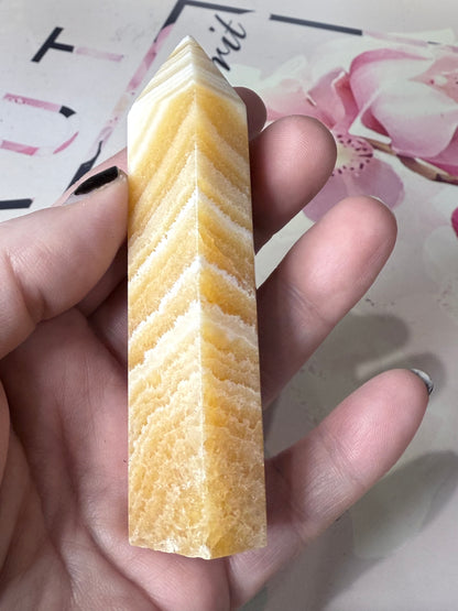 Orange Calcite Point