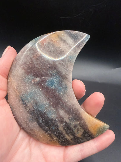 Trolleite Moon on Custom Stand