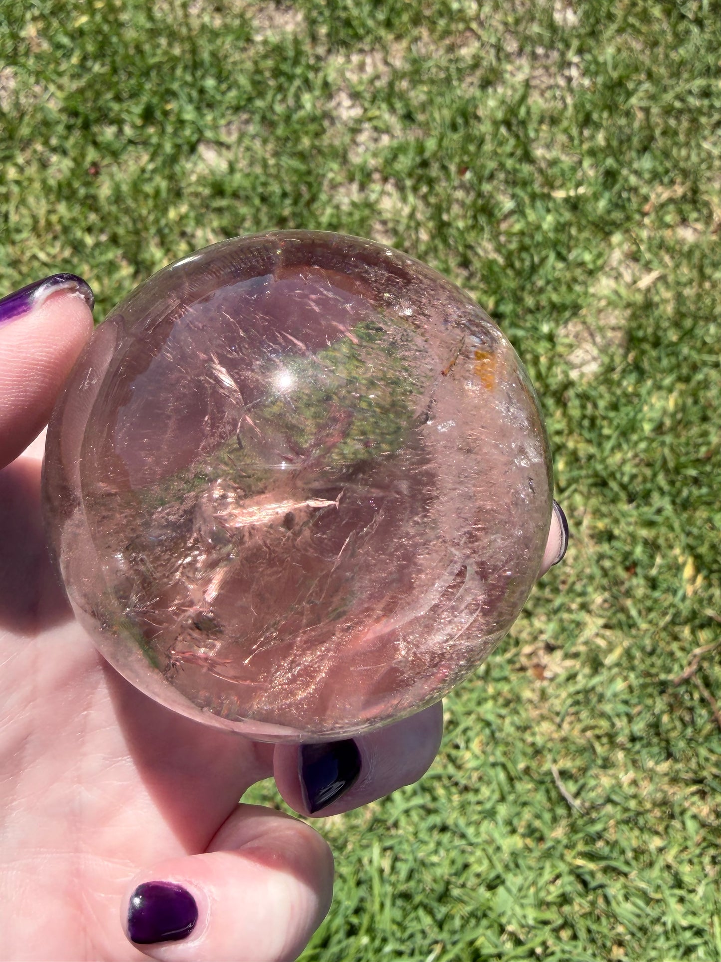 Lodolite (Garden Quartz) Sphere – 6.5cm | 366g