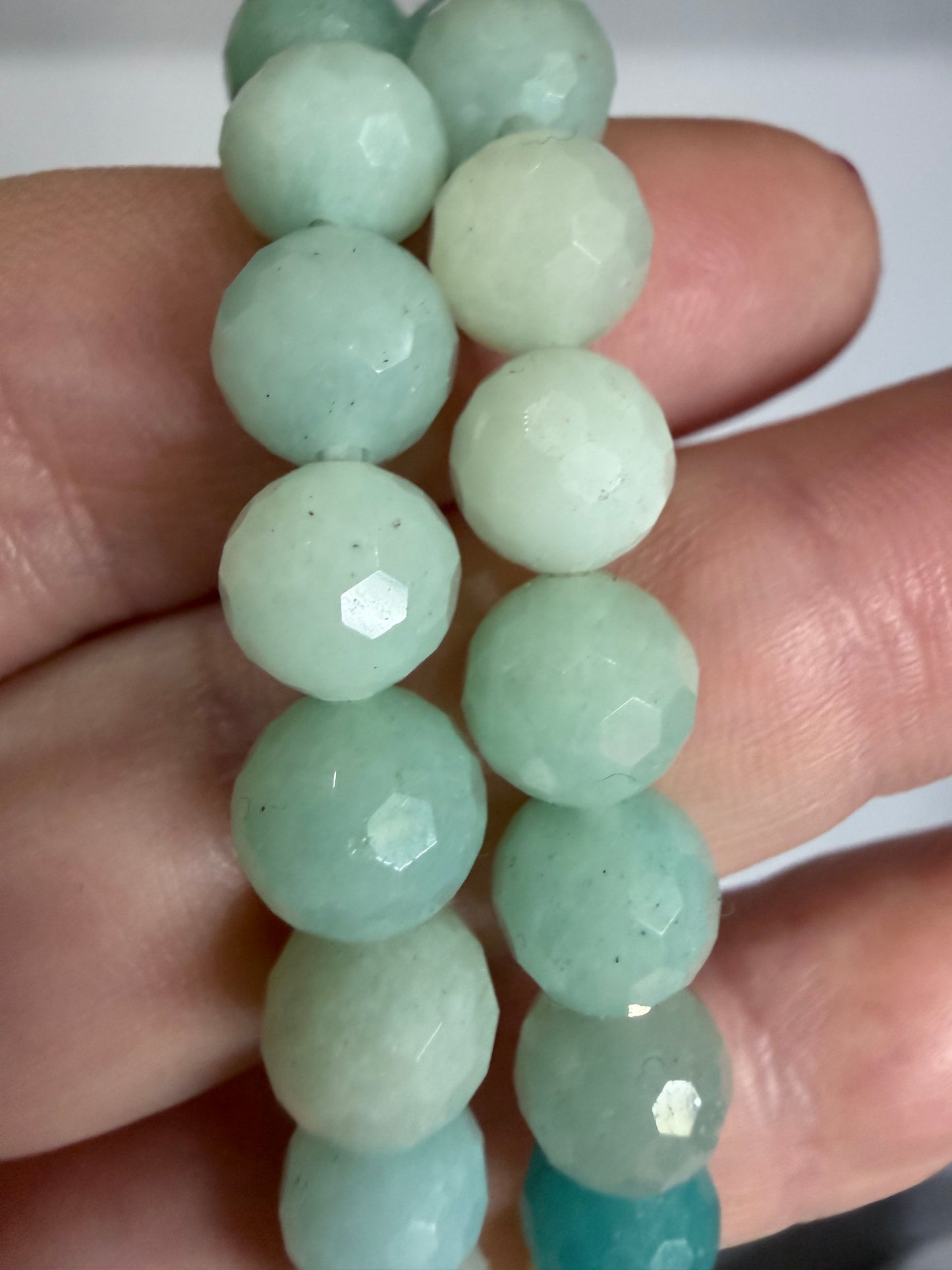 8mm Amazonite Faceted Bracelet

Calming Energy • Communication • Emotional Balance