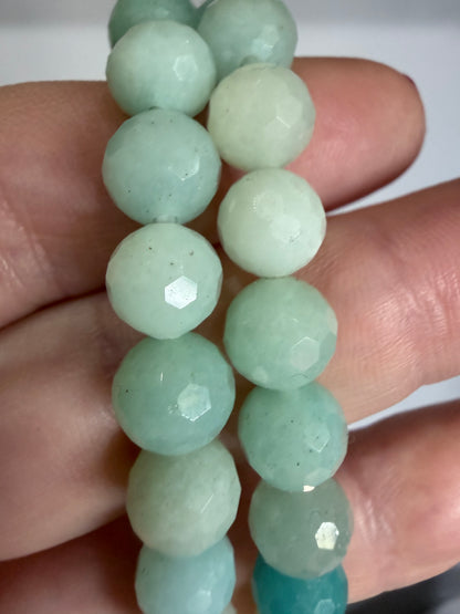 8mm Amazonite Faceted Bracelet

Calming Energy • Communication • Emotional Balance