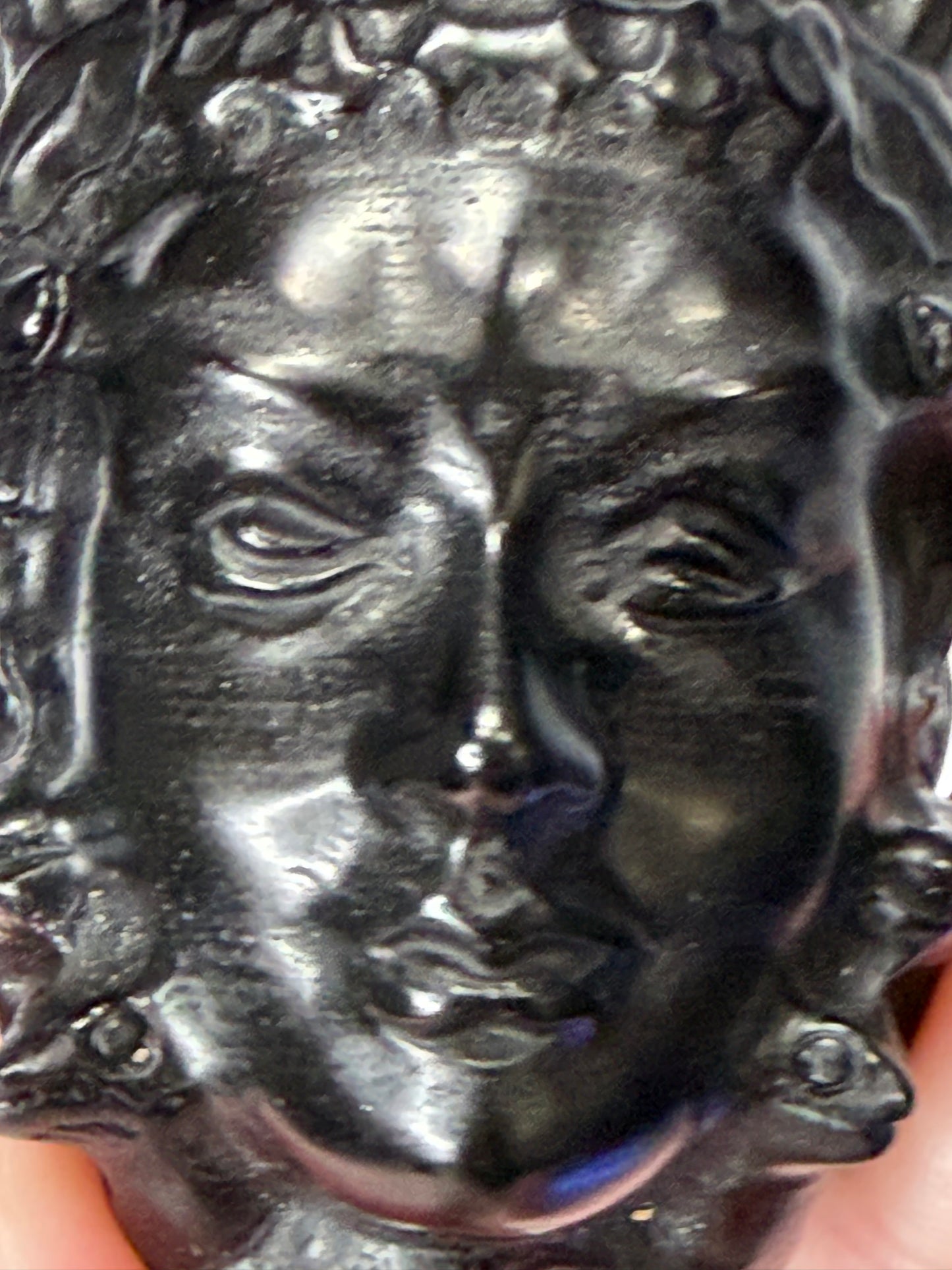 Black Obsidian Medusa Carving – 6cm | 180g