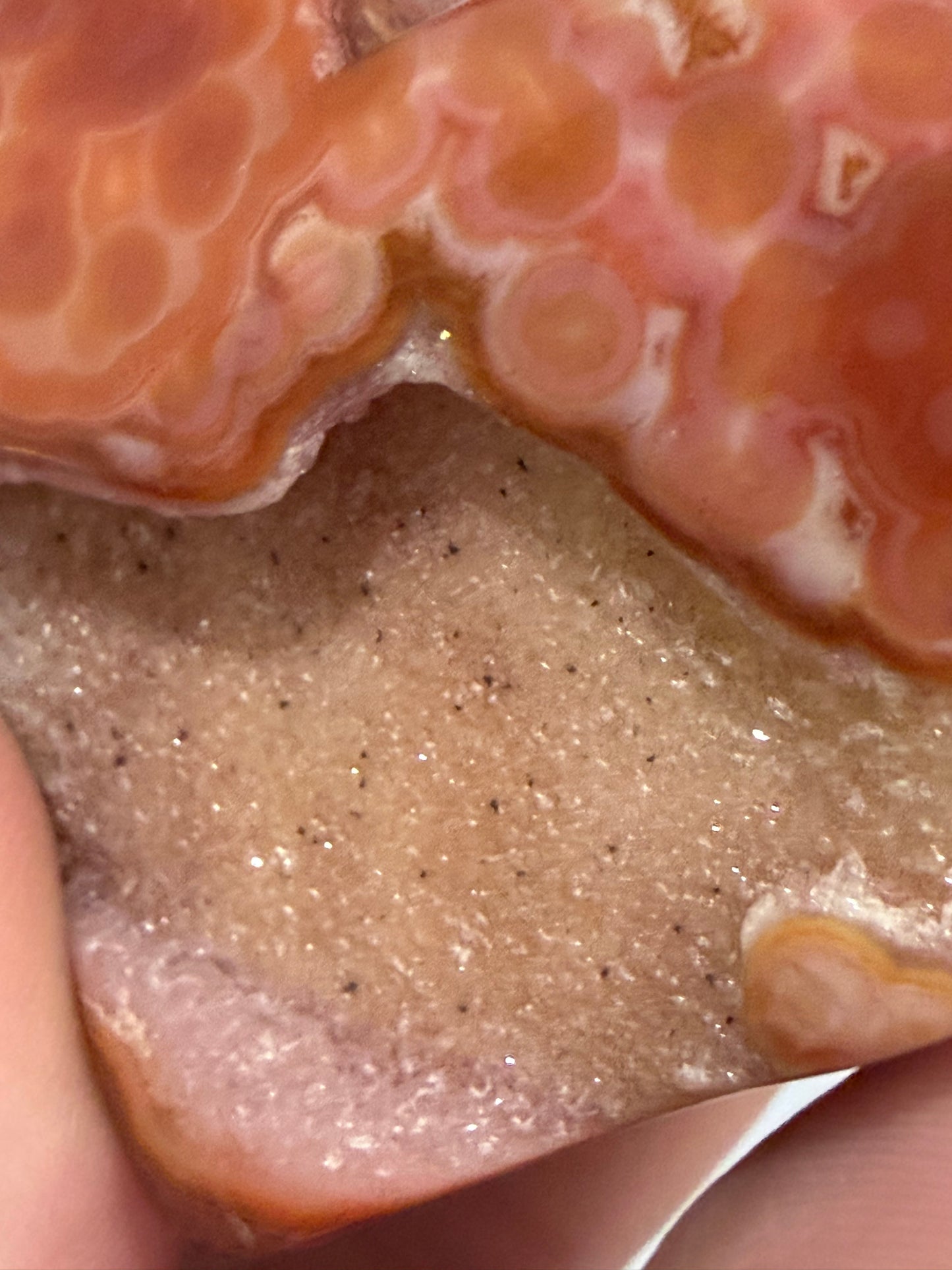 Carnelian Agate Druzy Heart A -