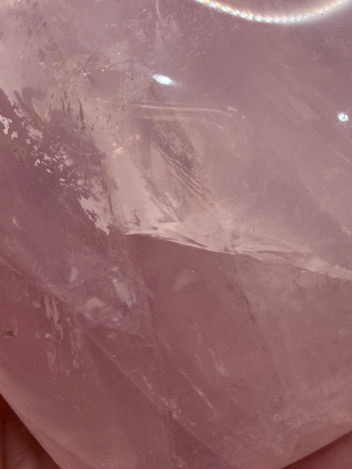 Rose Quartz Heart with Silver Stand – Self Love & Calm (215g | 7.2 × 7cm)