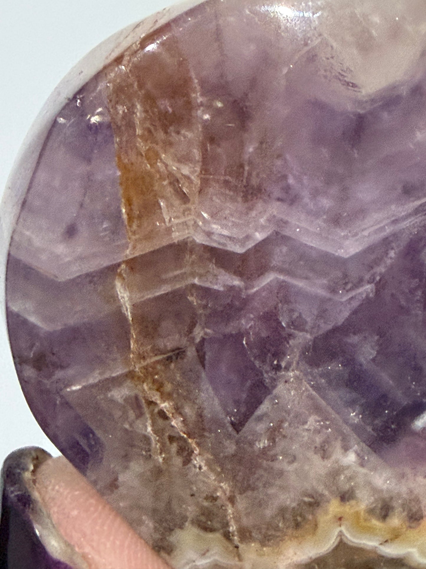 Amethyst & Banded Agate Heart 94g | 6.6 × 6.1 cm | Self-Standing I