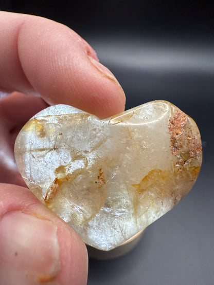 Quartz Mini Heart with Inclusions