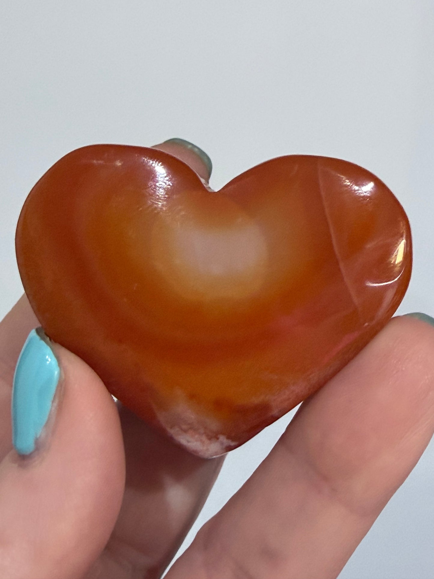 Carnelian Agate Druzy Heart A -