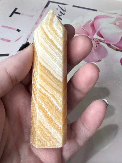 Orange Calcite Point