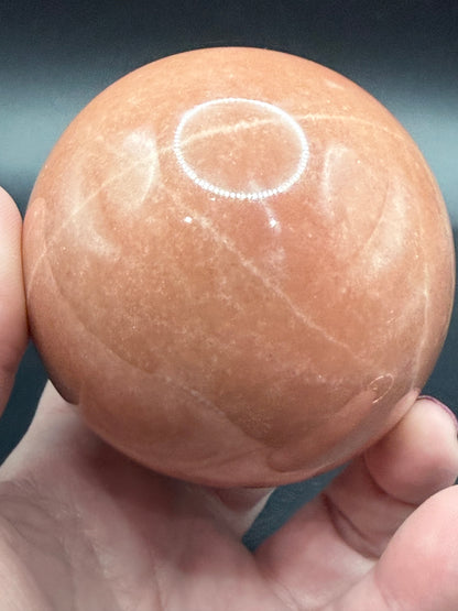 Peach Calcite Sphere