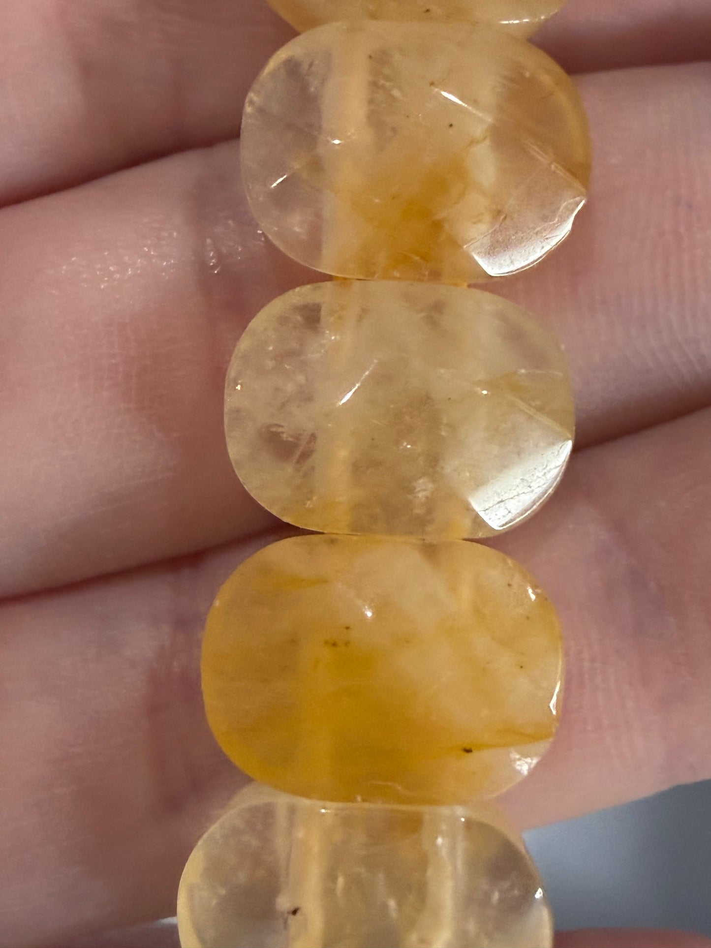 Faceted Honey Calcite Bracelet – Golden Confidence & Motivation Crystal | Solar Plexus Energy
