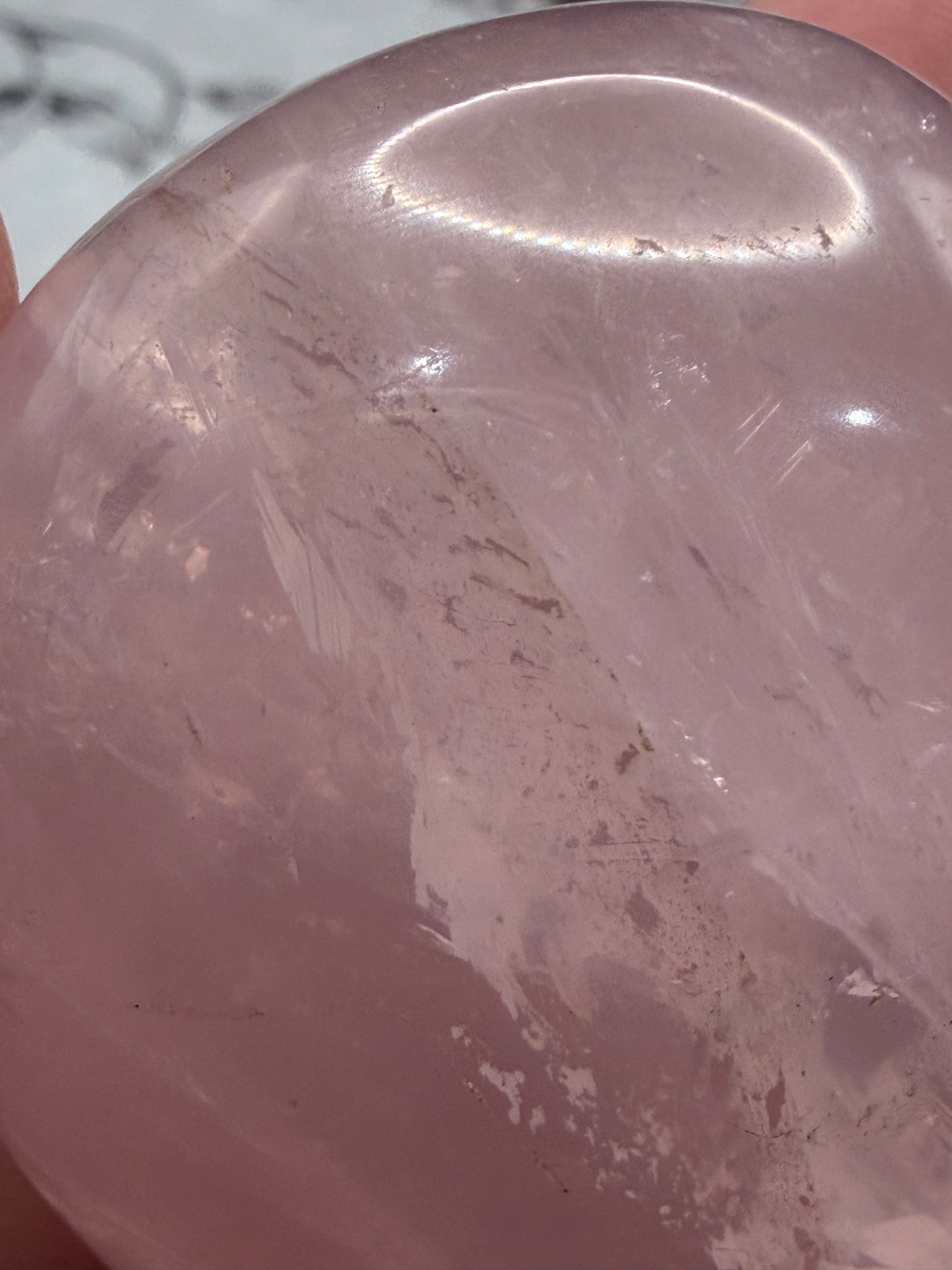 Rose Quartz Heart with Silver Stand – Self Love & Calm (215g | 7.2 × 7cm)