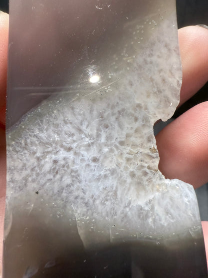 Black Druzy Agate Tower