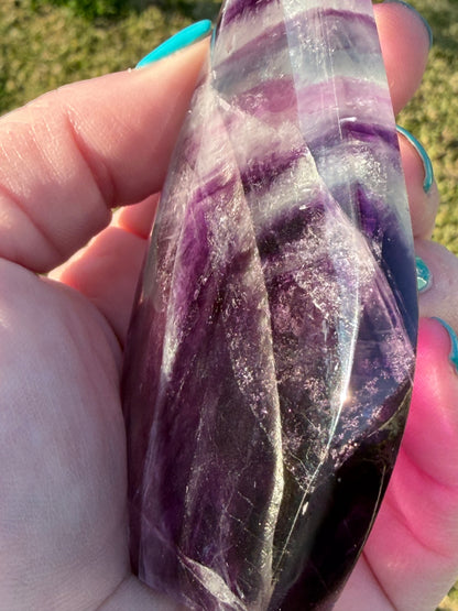 Rainbow Fluorite Freeform – 11cm | 160g