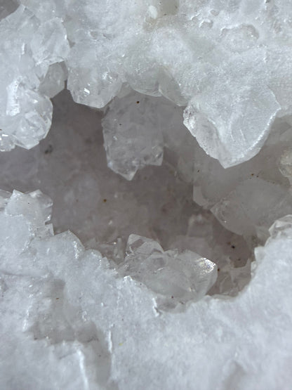 Quartz Druzy Geode Heart Free Standing