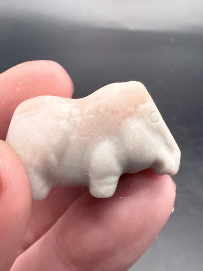 Mini Crystal Hippo Carvings – Strength, Calm & Emotional Balance