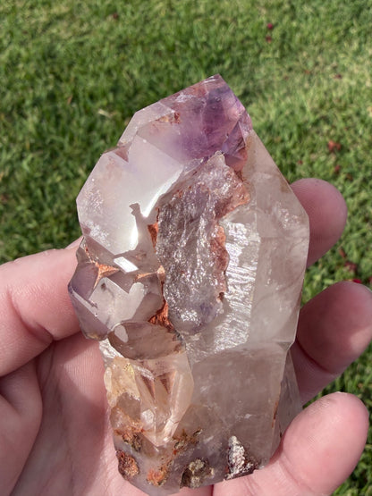 Large Included Amethyst Cluster Point– 215g | 8.5cm
