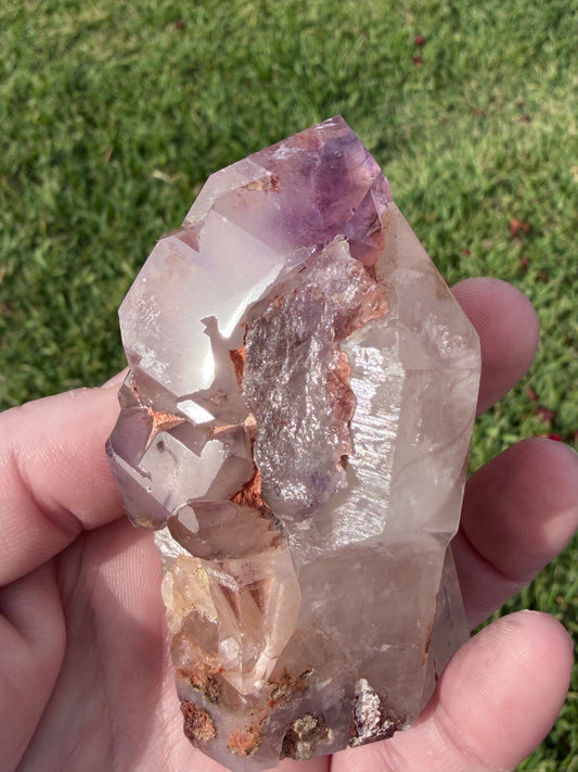 Large Included Amethyst Cluster Point– 215g | 8.5cm
