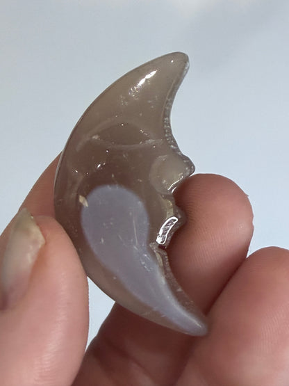 Crystal Moon Face Carvings – Choose Your Own
