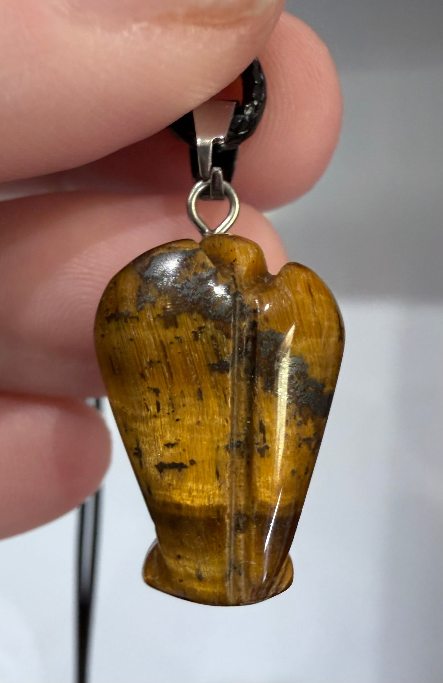 Tiger’s Eye Angel Crystal Pendant – 2.2 × 1.6 cm