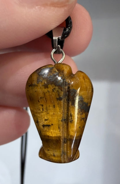 Tiger’s Eye Angel Crystal Pendant – 2.2 × 1.6 cm