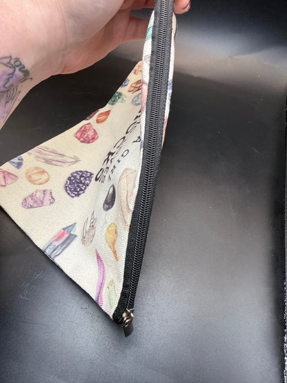 Just a Girl Who Loves Rocks” Crystal Lover Pouch