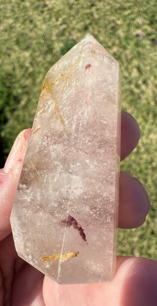 Rutilated Quartz Tower