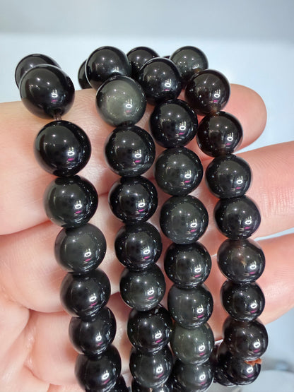 8mm Rainbow Sheen Obsidian Bracelet

Protection • Truth • Inner Strength