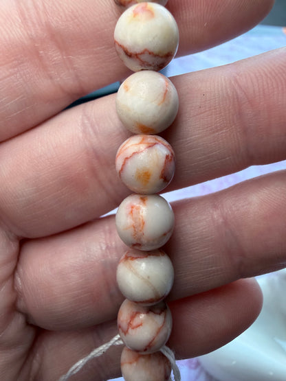 Red Vein Jasper Bracelet – 8mm (Stretch)