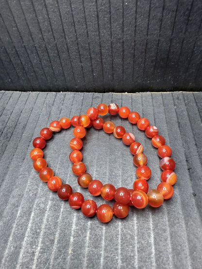 Red Sardonyx bracelet 8mm - Crystal wonderland By Lisa