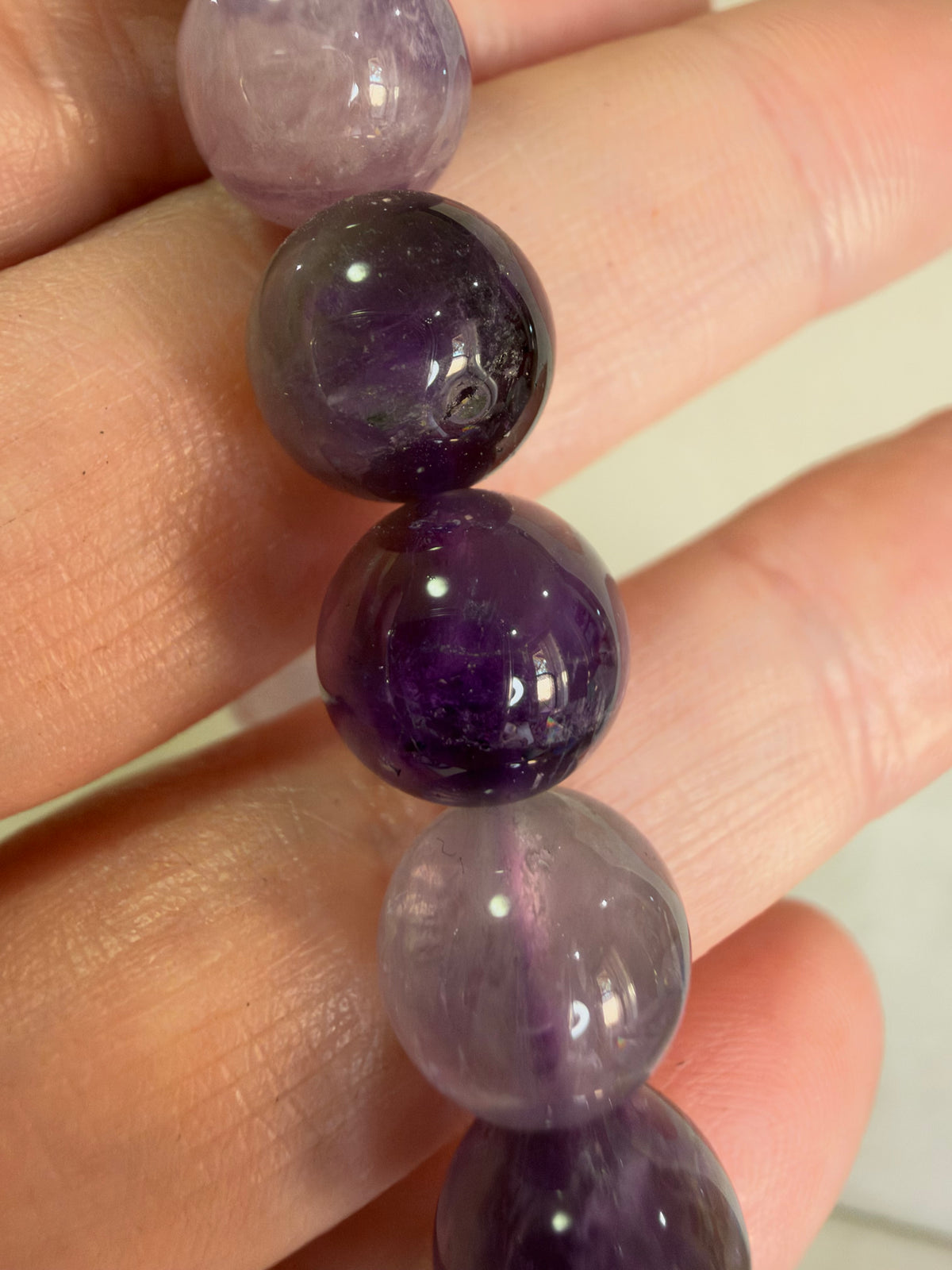 10mm Amethyst Bracelet