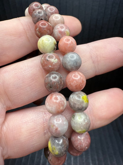 Plum Blossom Jade 8mm Bracelet