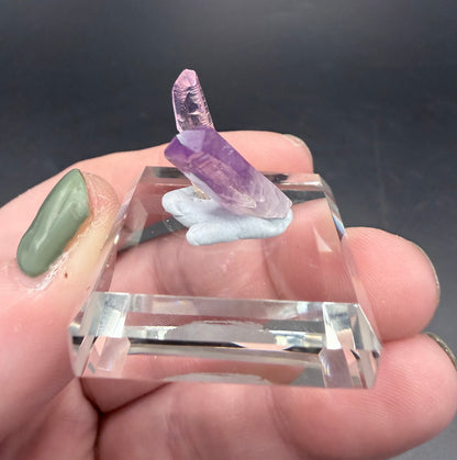 Vera Cruz Amethyst on Glass Display