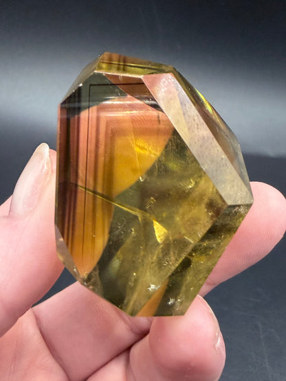 Smokey Citrine Point Freeform with Phantom Growth — Collector Piece
