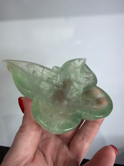 Green Fluorite Butterfly Bowl – 317g