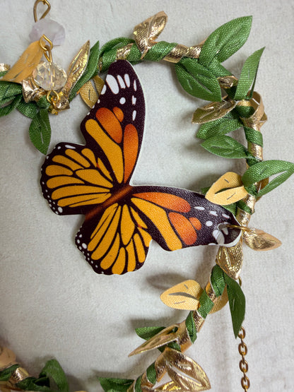 Butterfly Heart Suncatcher – 30 × 10cm