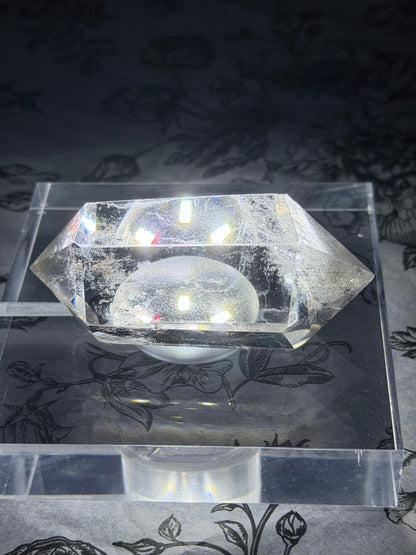 Light Smokey Quartz Double Terminated Point with Inclusions (88g)