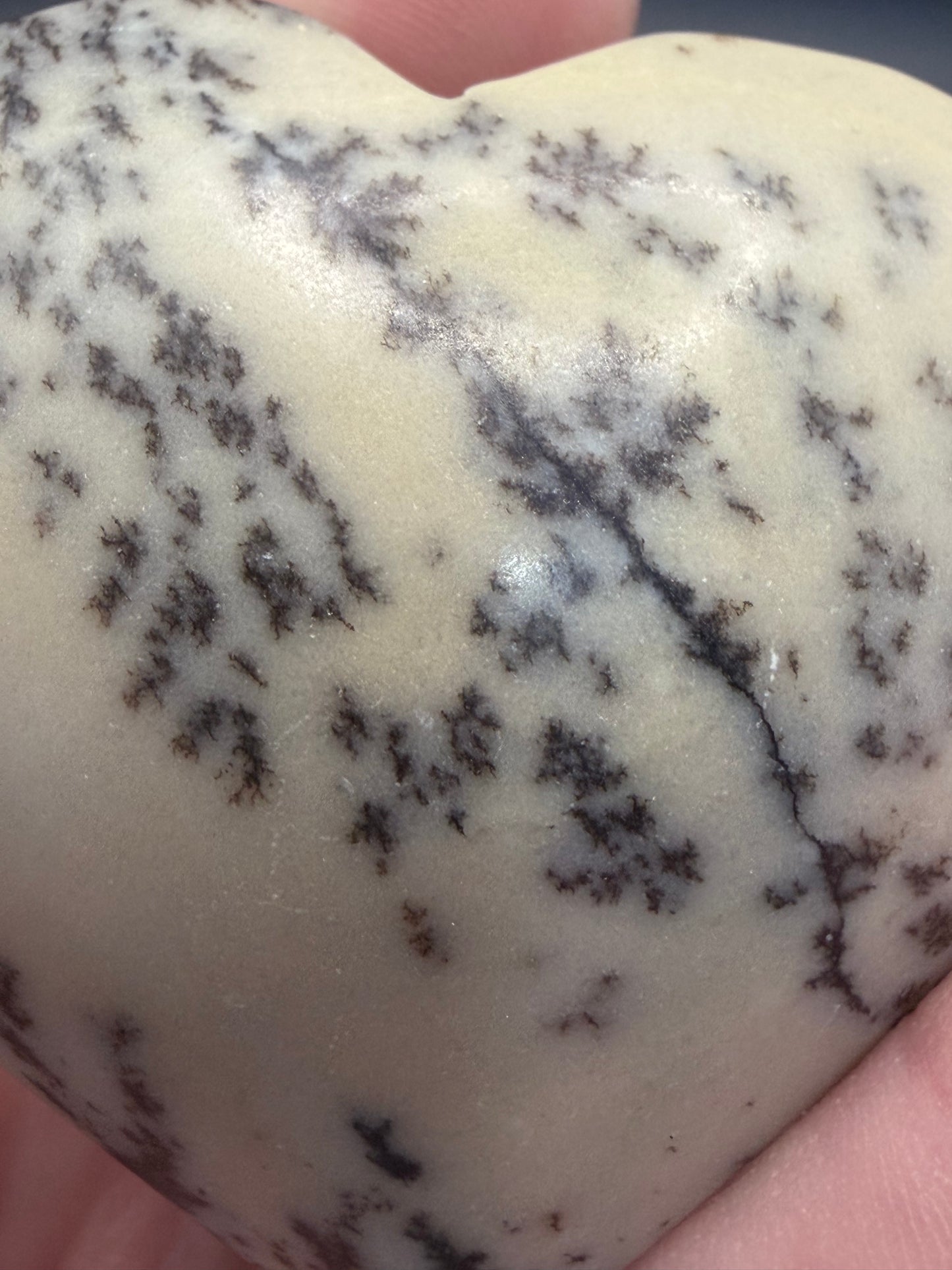 Dendritic Jasper Heart – Grounding & Growth 6.2cm