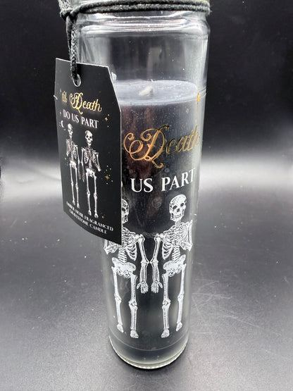 Til Death Do Us Part Amber Noir Tube Candle