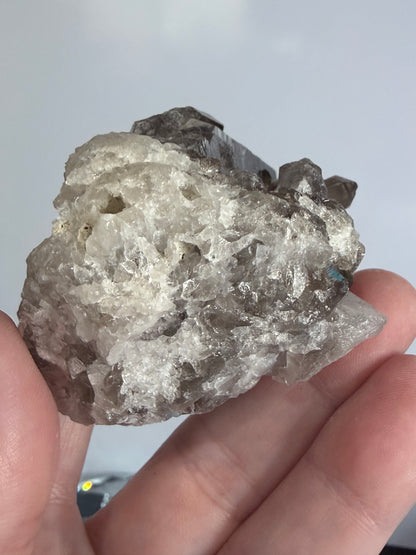 Smoky Quartz Crystal Cluster on Milky Quartz Matrix 160g | Natural Brazilian -