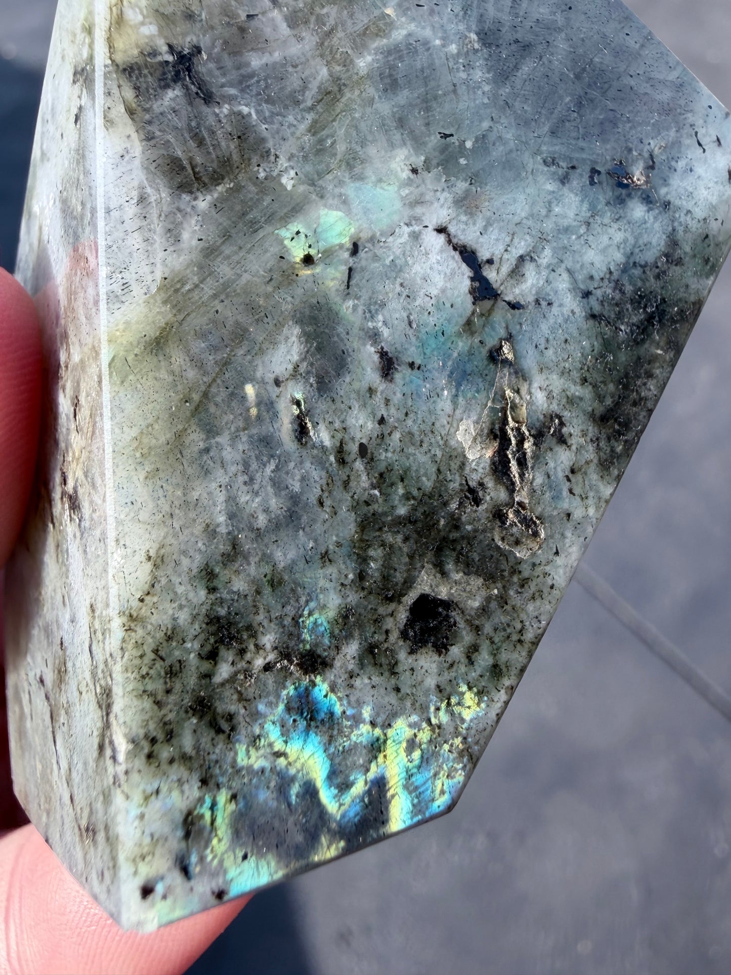 Labradorite Crystal Freeform – Rainbow Flash | 159g E