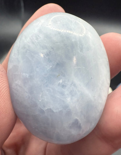 Blue Celestite Palm Stone – 5cm
