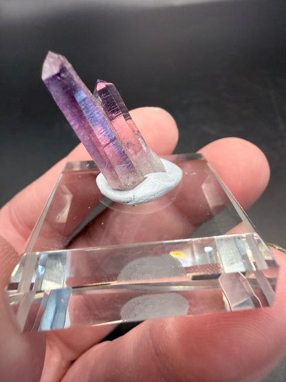 Vera Cruz Amethyst Cluster on Glass Display