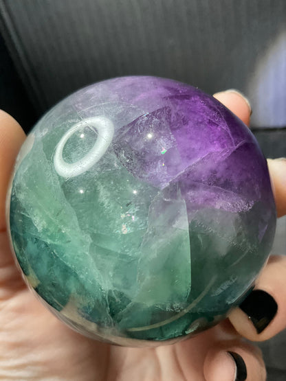Rainbow Fluorite Sphere | 480g | 6.6cm