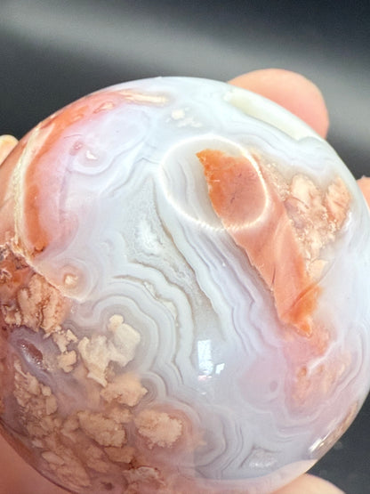 Druzy Pink Petal Agate
