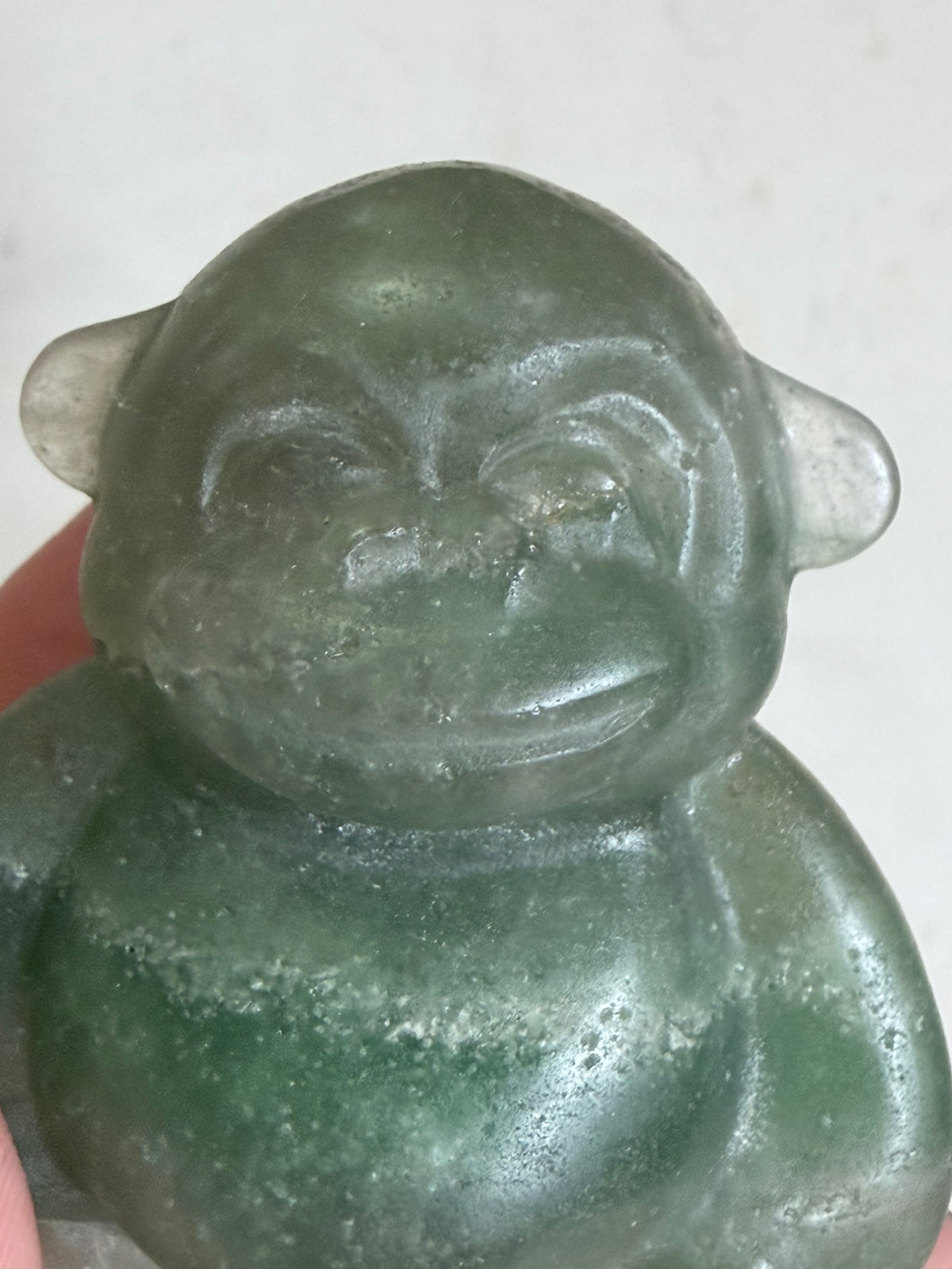 Green Fluorite Monkey Carving – 6cm