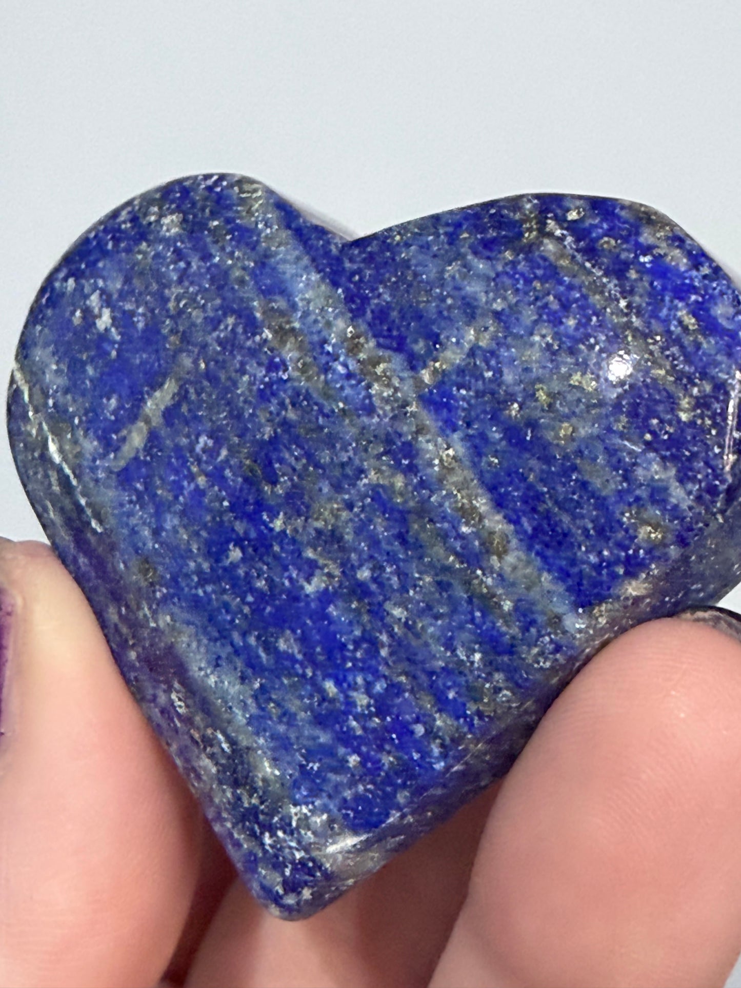 Lapis Lazuli Self-Standing Heart D 5.4cm