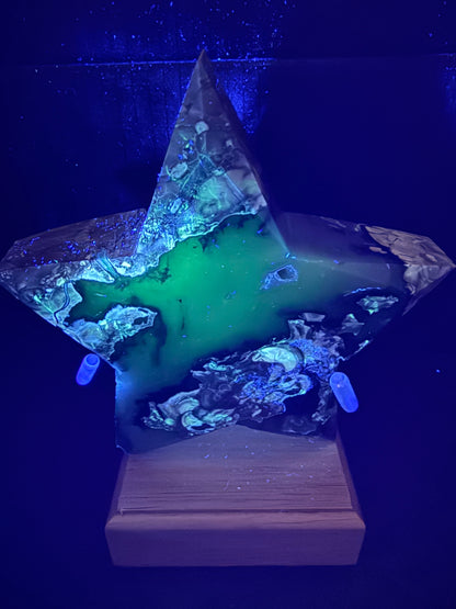 Volcano Agate 1kg Star on Stand