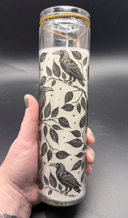 Mystic Raven Deadly Nightshade Tube Candle - Crystal wonderland By Lisa