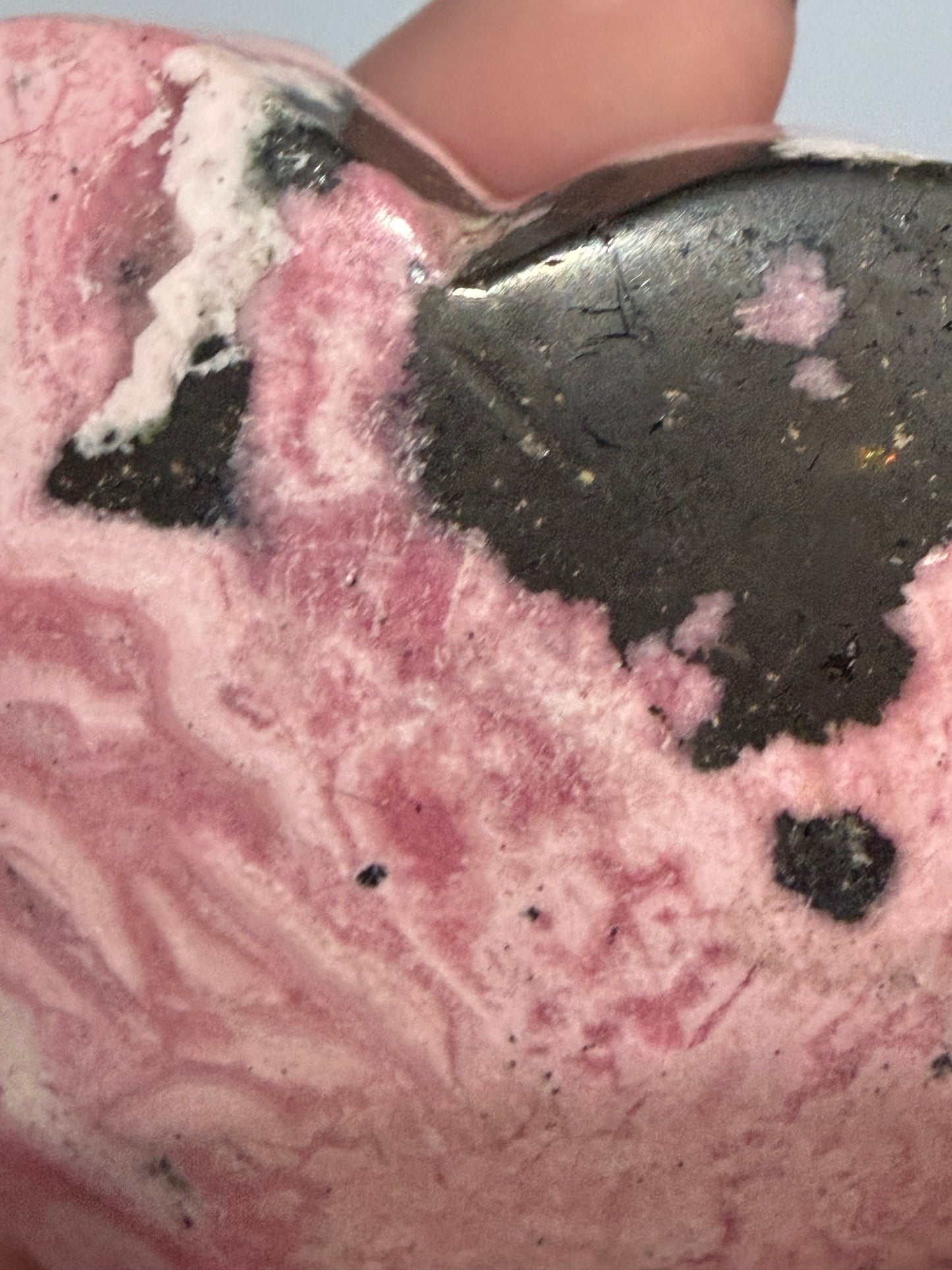 Pink Rhodonite Heart (Peru) A